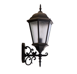 Fototapeta na wymiar old vintage street lamp isolated 