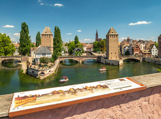 Blick vom Vauban-Damm Richtung Strasbourger Münster
