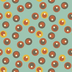 Retro geometric seamless pattern in style 50-70s