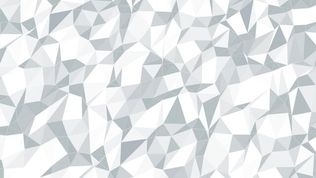 Soft low poly motion white background. Low Poly corporate white background