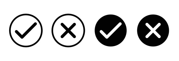 Checklist icon website element pack black and white