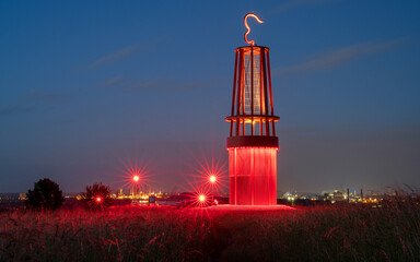 Landmark Mine Lamp, Moers, Germany © alfotokunst