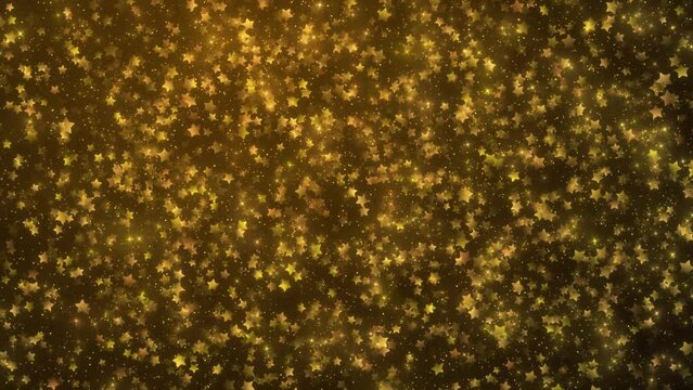christmas glittering star particles background.  gold 
 blinking stars or twinkle stars background 
