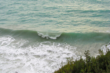 waves on the beach