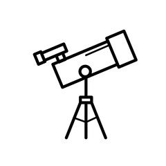 Teleskop, luneta - ikona wektorowa - obrazy, fototapety, plakaty