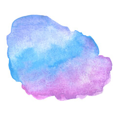 Watercolor abstract splash stain pastel color