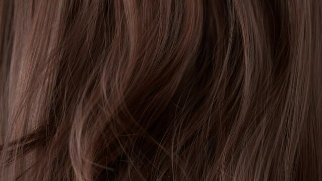 Super Slow Motion Shot of Waving Brown Hair at 1000 fps.
