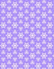 Ney Year, Christmas, winter geometric linear bicolor snowflakes seamless ornament