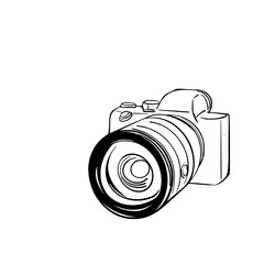 Kamera Fotoapparat Zeichnung Icon Illustration  - obrazy, fototapety, plakaty