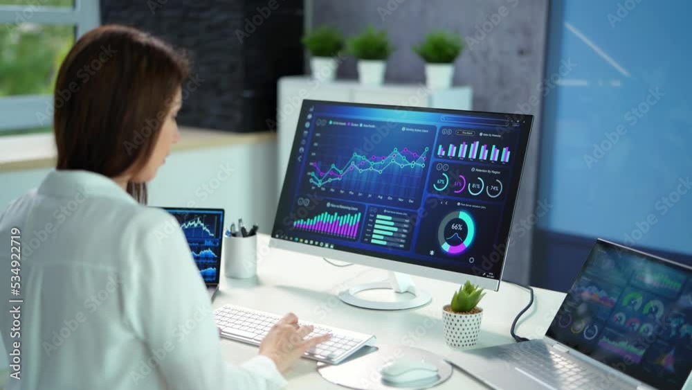 Aufkleber KPI Business Analytics Data Dashboard