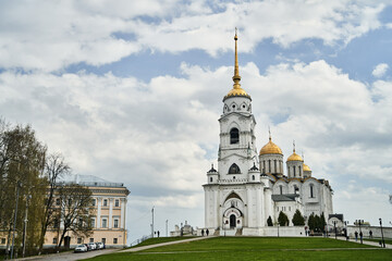 Fototapeta na wymiar Vladimir, Russia - 20.07.2022: Assumption Cathedral in Vladimir, Russia
