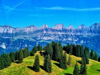 Bick vom Flumserberg auf die Churfirsten