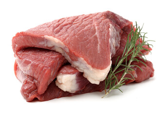  Fresh beef cut isolated on white background 