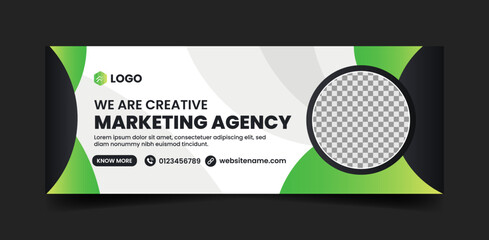 Creative Marketing Agency Social Media Cover Photo and Web Banner Ads Design