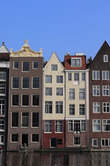 Amsterdam Damrak Canal Traditional Architecture, Netherlands