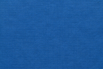 Close-up vibrant blue hardback book cover showing pattern of dimples nodules all in rows filling the frame 