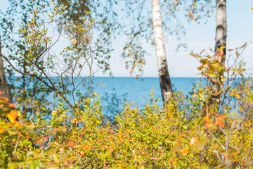 lake Baikal Siberia in autumn and summer