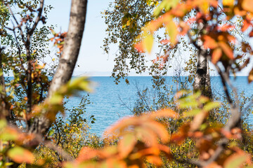 lake Baikal Siberia in autumn and summer