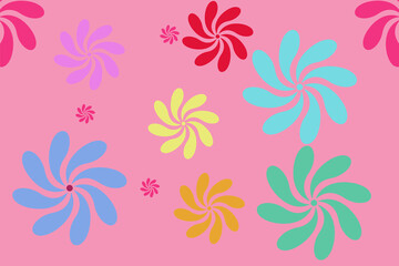 Fototapeta na wymiar pattern with flowers