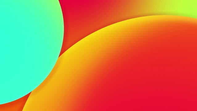 Looped background with gradient spheres.