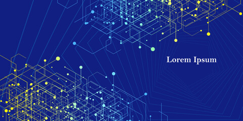 幾何学 抽象 青 黄色 科学 背景