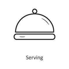 Serving Vector outline Icon Design illustration. Travel Symbol on White background EPS 10 File