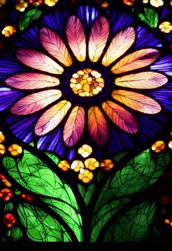 Stained Glass Flowers Images Browse 28 0 Stock Photos Vectors And Video Adobe Stock