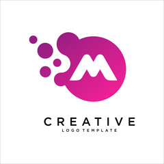 Letter M Logo Design Template Vector Element