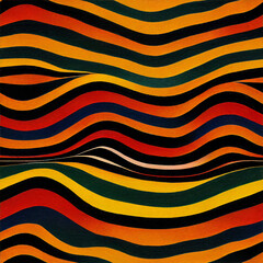 Seamless abstract colorful background with stripes and waves 