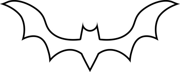 bat design illustration isolated on transparent background 