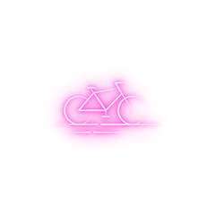 bicycle neon icon