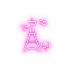 Eiffel neon icon