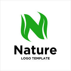 Letter N logo icon design vector template elements