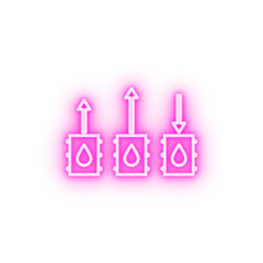 quotes for oil prices outline style neon icon