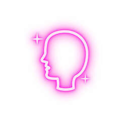 Fresh face neon icon
