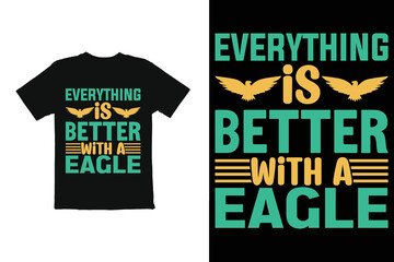 typography t shirt design. eagle funny  t shirt graphic