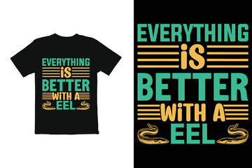 Obraz premium typography t shirt design. eel funny t shirt graphic
