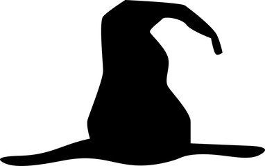 witch hat design illustration isolated on white background 