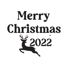 Merry Cristmas 2022 Vector With Dear