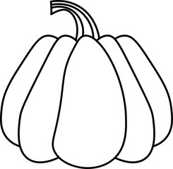 pumpkin design illustration isolated on transparent background 