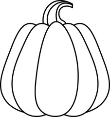pumpkin design illustration isolated on transparent background 