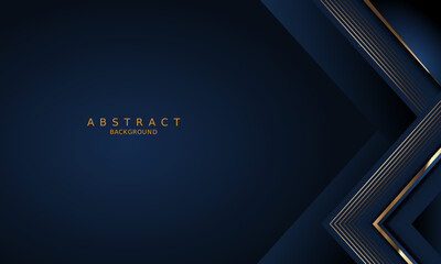dark blue luxury premium background and gold line.
