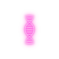 Dna Mother and baby concept line neon icon