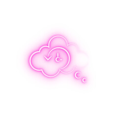 Precognition neon icon