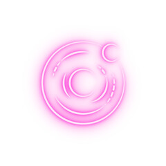 Dark matter neon icon