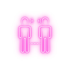 Telepathy neon icon