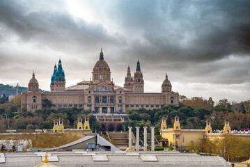 Fototapeta premium Barcelona - Montjuïc National Palace