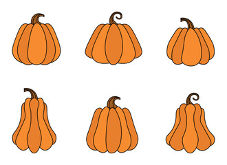 pumpkin design illustration isolated on white background 