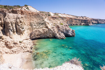 Tsigrado beach of Milos island in Greece - 534944975