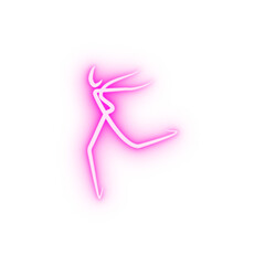 dancer neon icon